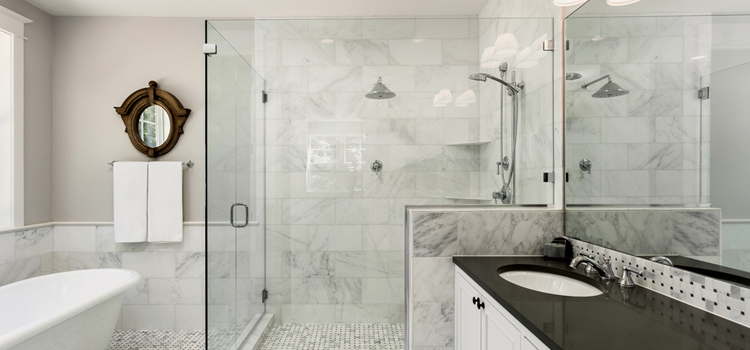 bathroom shower door installation in Palos Verdes Estates